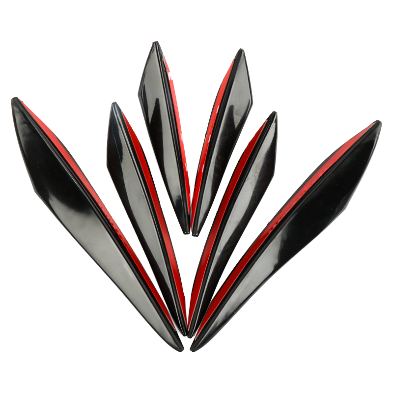 6pcs Front Lip Splitter Fins