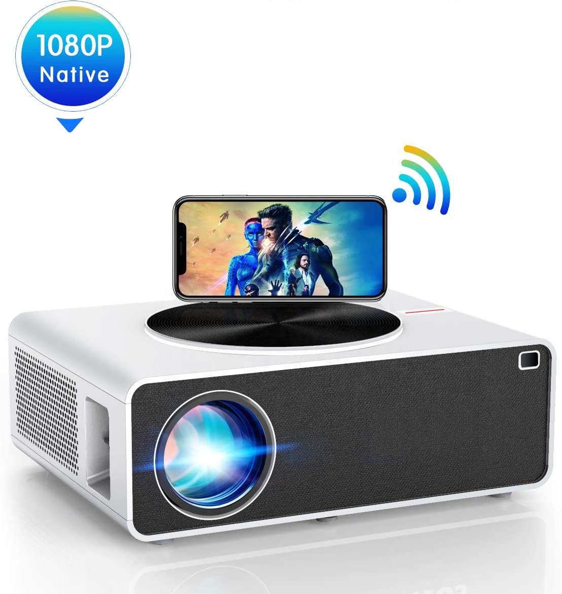 4K проектор 1080p Full Hd и умный портативный 4800 люмен ЖК-проектор для семейного домашнего кинотеатра аудио колонки проекторы