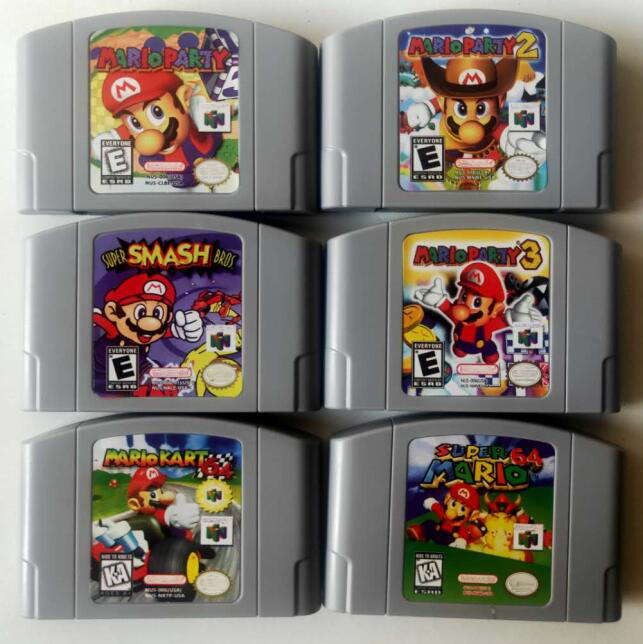 N64 Марио видеоигры картриджа консольная карта Английский язык американской версии для Nintendo 64