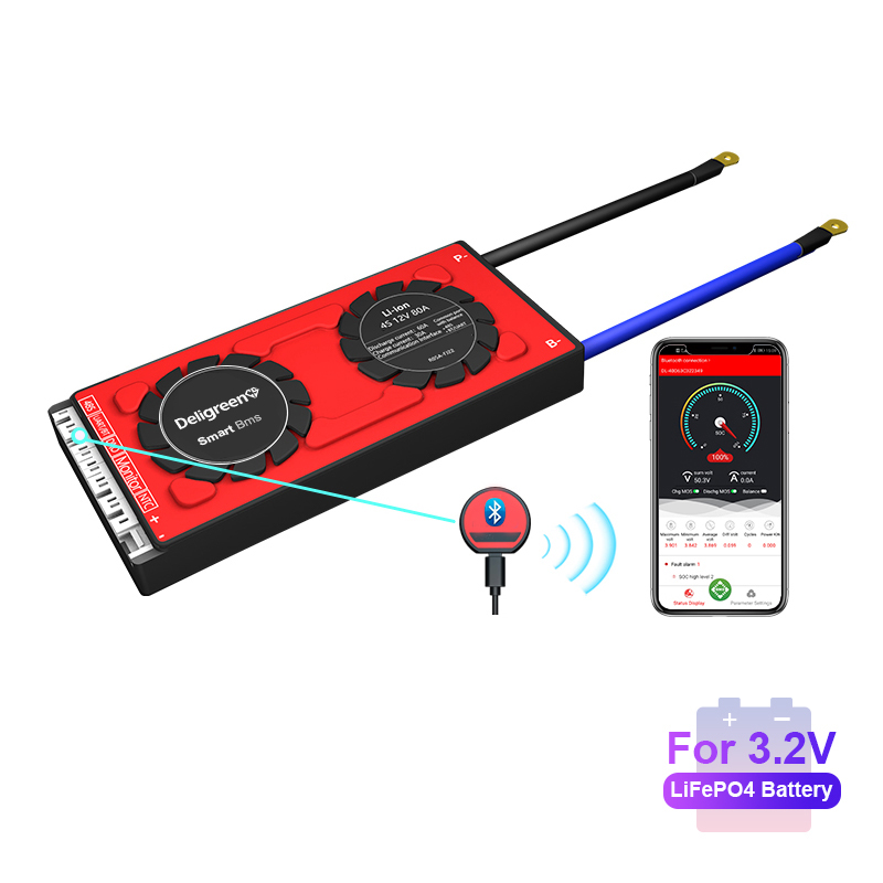 BMS 4S Смарт BMS 12V 80A 100A 120A UART 485 синий зуб управления ЖК-дисплеем для детей возрастом от 12V LifePO4 батарея на колесах для IOS и Android