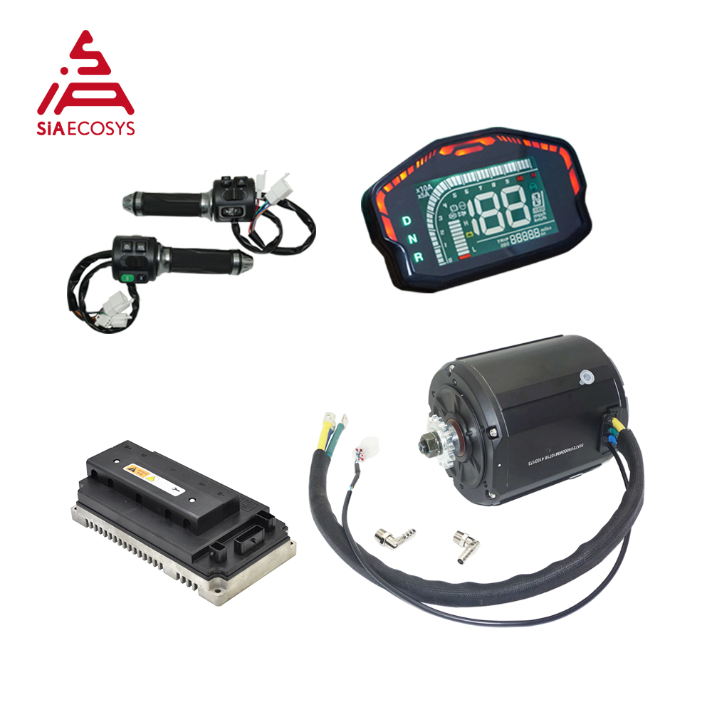 SiAECOSYS с жидкостным охлаждением 138 90H 4000W 72V 110KPH Средний привод двигателя, преобразование подходит для контроллера EM200sp