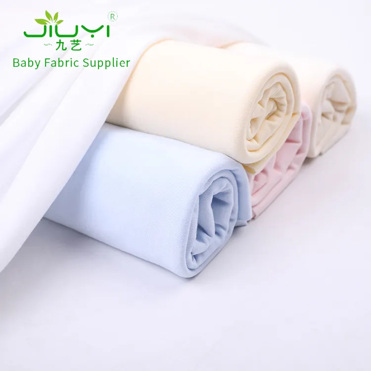Новые товары, простая трикотажная ткань, 30 хлопок, 70 Бамбуковая ткань для детской одежды