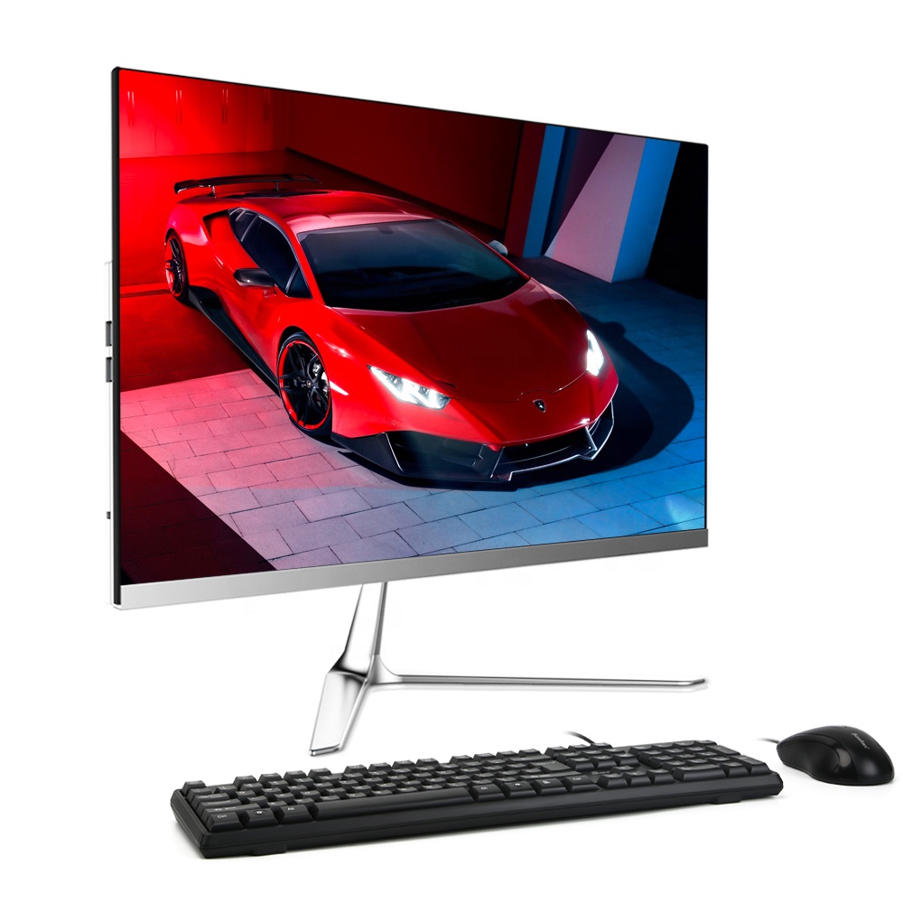 Wholesales OEM Factory Price 24 inch Business Desktop PC Dual Core i5 3 Gen 4GB+128G SSD All in one PC For Office School Use