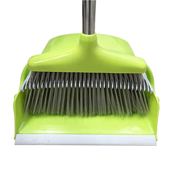 Upgrade Combo and Sturdiest Extendable Long Handle Broom and Dustpan wholesale Tiumso Dust pan Broom Set
