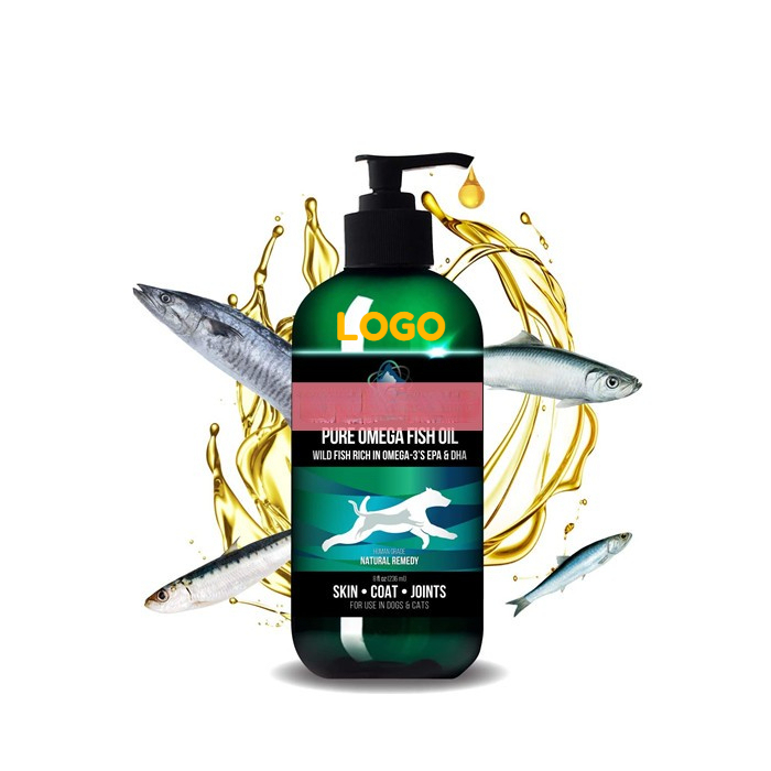 Fish Oil with Vitamin E - Cat and Dog Vitamin for Improved Pet Wellbeing - Salmon oil for dogs