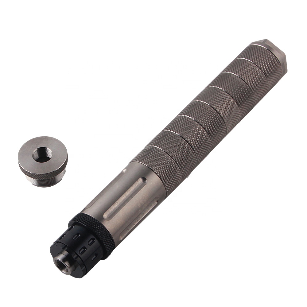 9,5 ''L 1,5'' OD Titanium GR5 модульная ловушка для растворителей топливный фильтр 1,375x24 резьбовые чашки, 1/2x28 Концевая крышка, усилитель