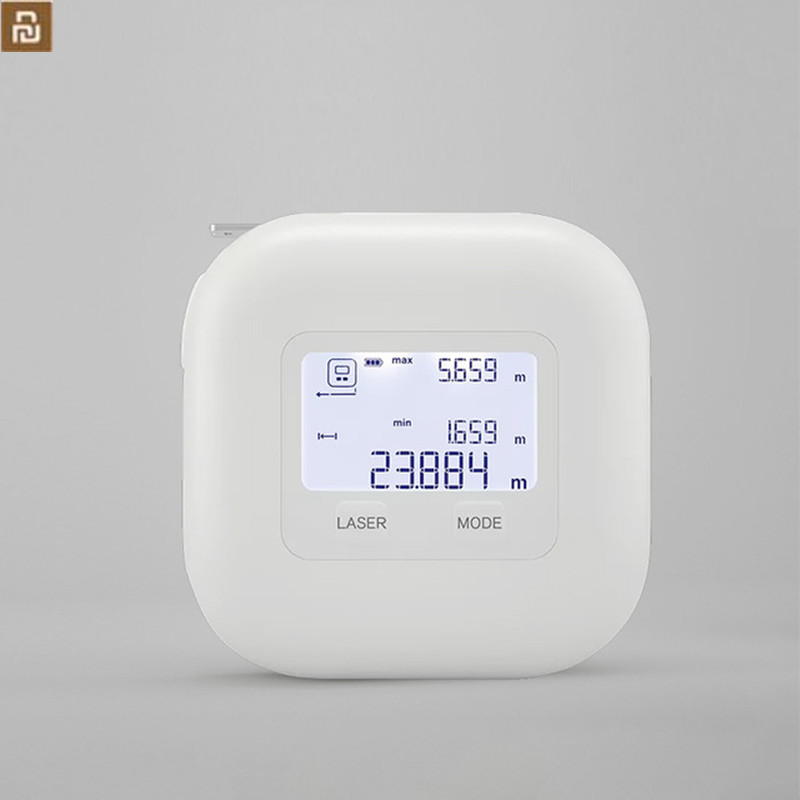 Youpin AKKU 2 в 1 цифровая лазерная измерительная лента с ЖК-дисплеем USB зарядка измерительная лента Mi инструменты легко носить с собой