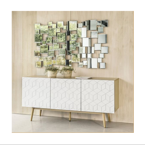 Large Floor Modern Mirrors Decor Wall Metal Mirror