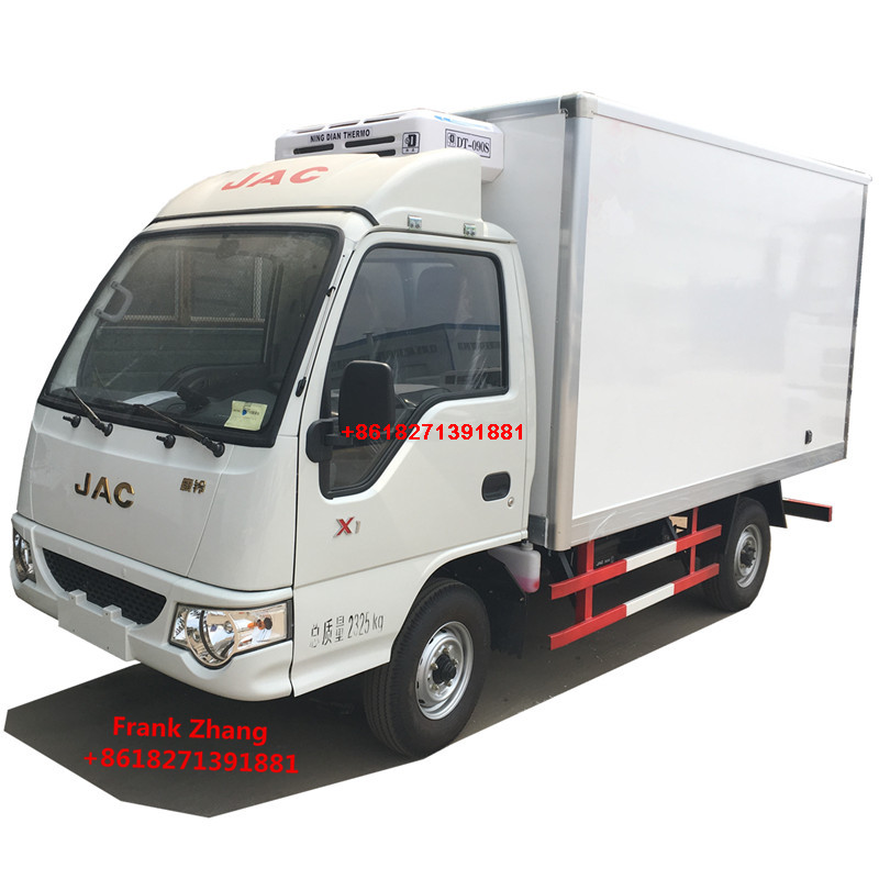 4x2 2 тонны дизельных 88hp JAC небольших рефрижераторных грузовиков