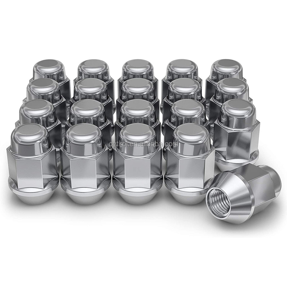 TIROL custom Chrome M12x1.50  Bulge Acorn bullet wheel nuts