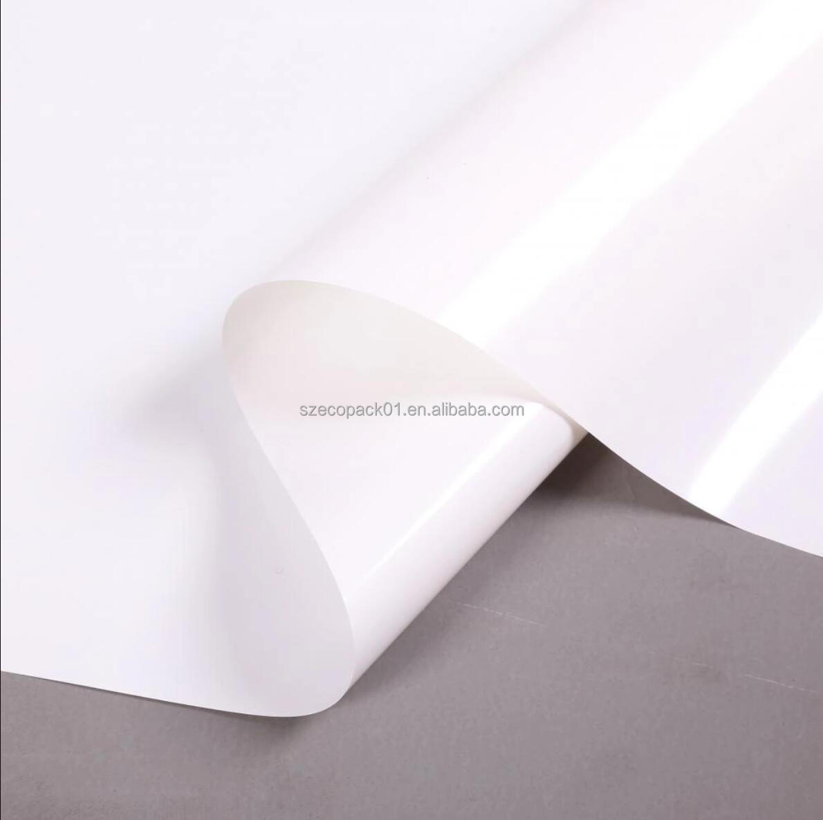 big size flame retardant UV protection white opaque industrial heat gun shrink wrap film plastic sheet on rolls