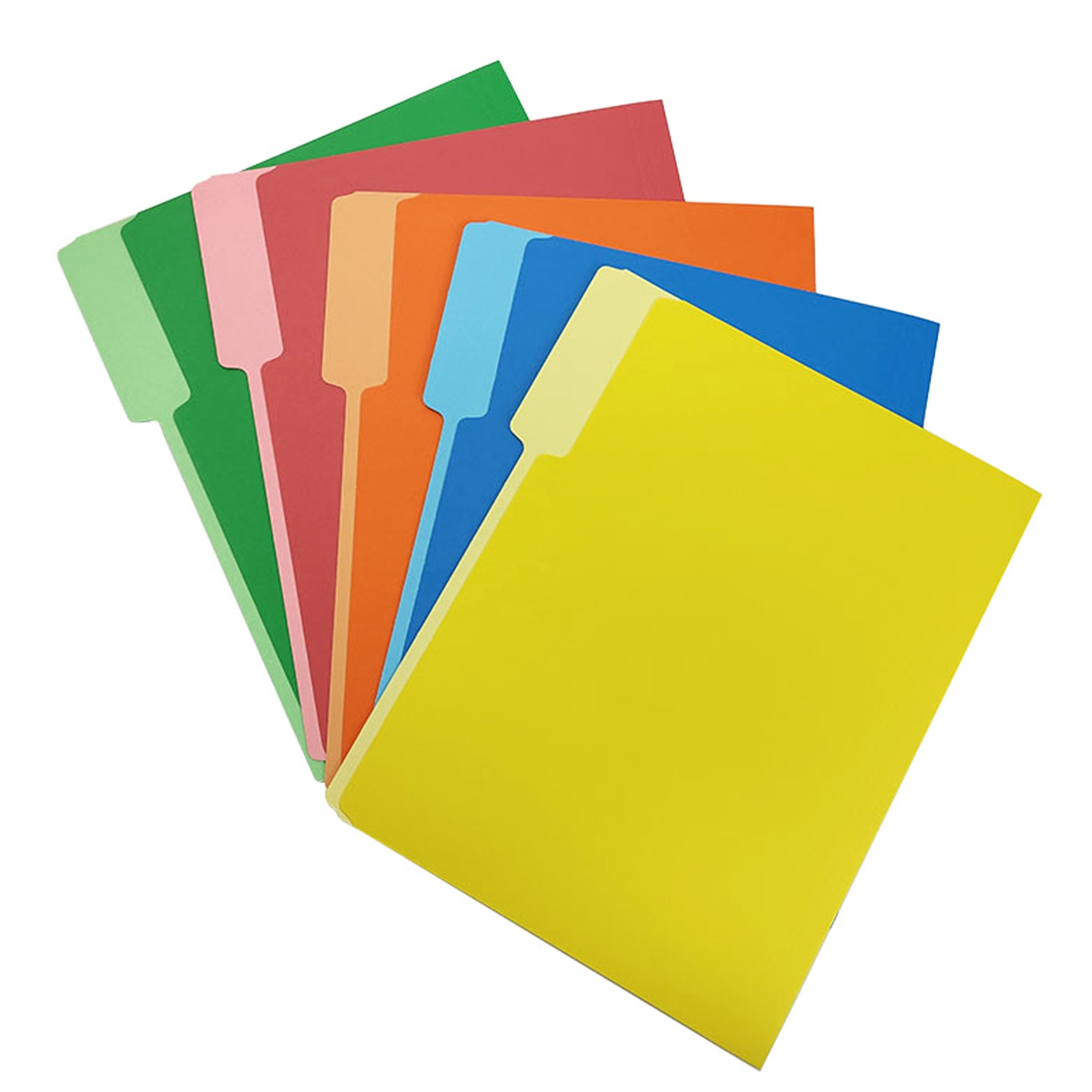 A4 Size Colorful Paper File Folders Custom Office Stationery Paper Folder