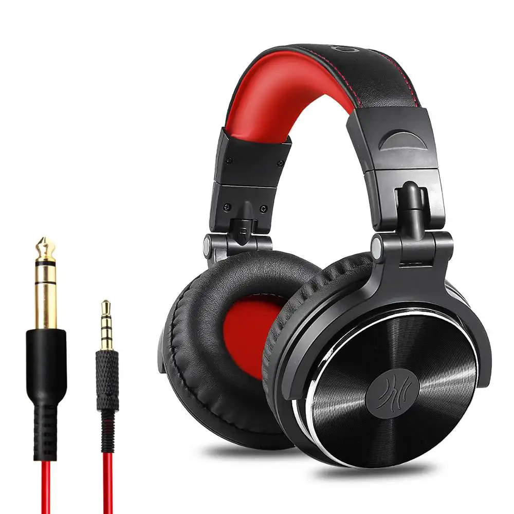 Best Seller DJ Headphones OneOdio PRO 10 Neckband Headset Headphones Wired Adapter Free Headphones DJ