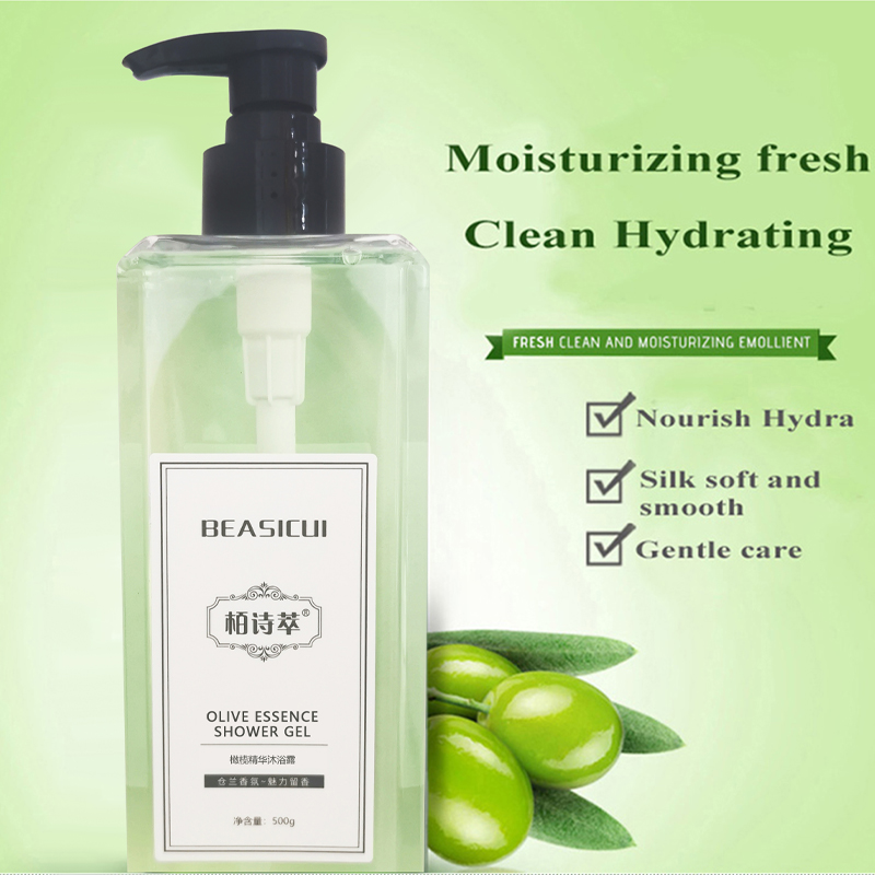 Olive Shower Gel 500 ml Moisturizing Nourishing Deep Cleansing Fragrance Body Wash Long Lasting Fragrance Bath Shower Oil
