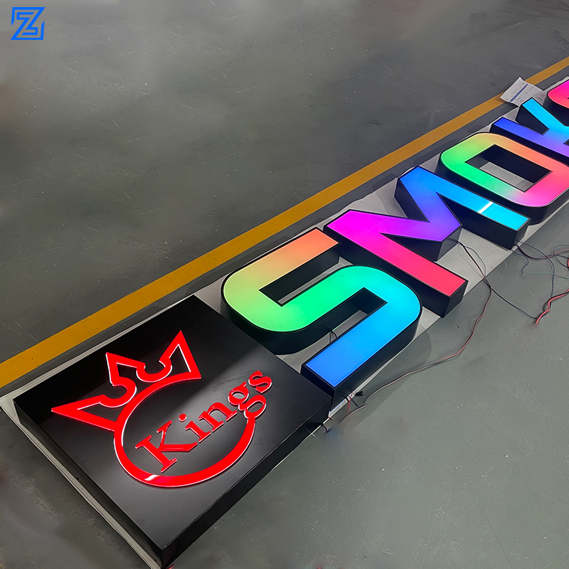 Hot Selling Customized Headlamp Lighting Outdoor Stainless Steel Channel Electronic LED Luminous 3D Alphabetic Sign