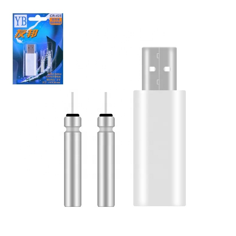 CR425 USB зарядное устройство для электронных поплавков, батареи для рыбалки, поплавок, аккумуляторная батарея, аксессуары для ночной рыбалки