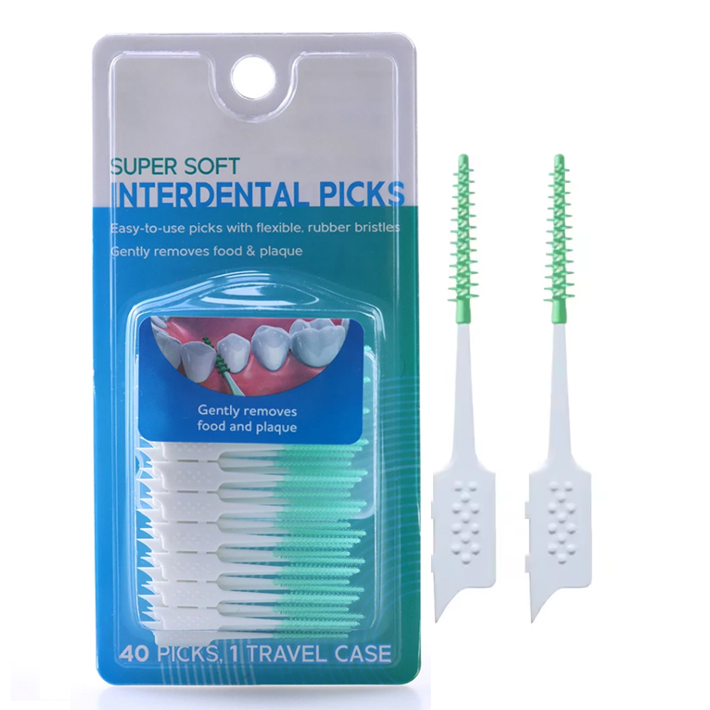 Rubber Interdental Brush Oral Care Toothpick Dental Picks Orthodontic