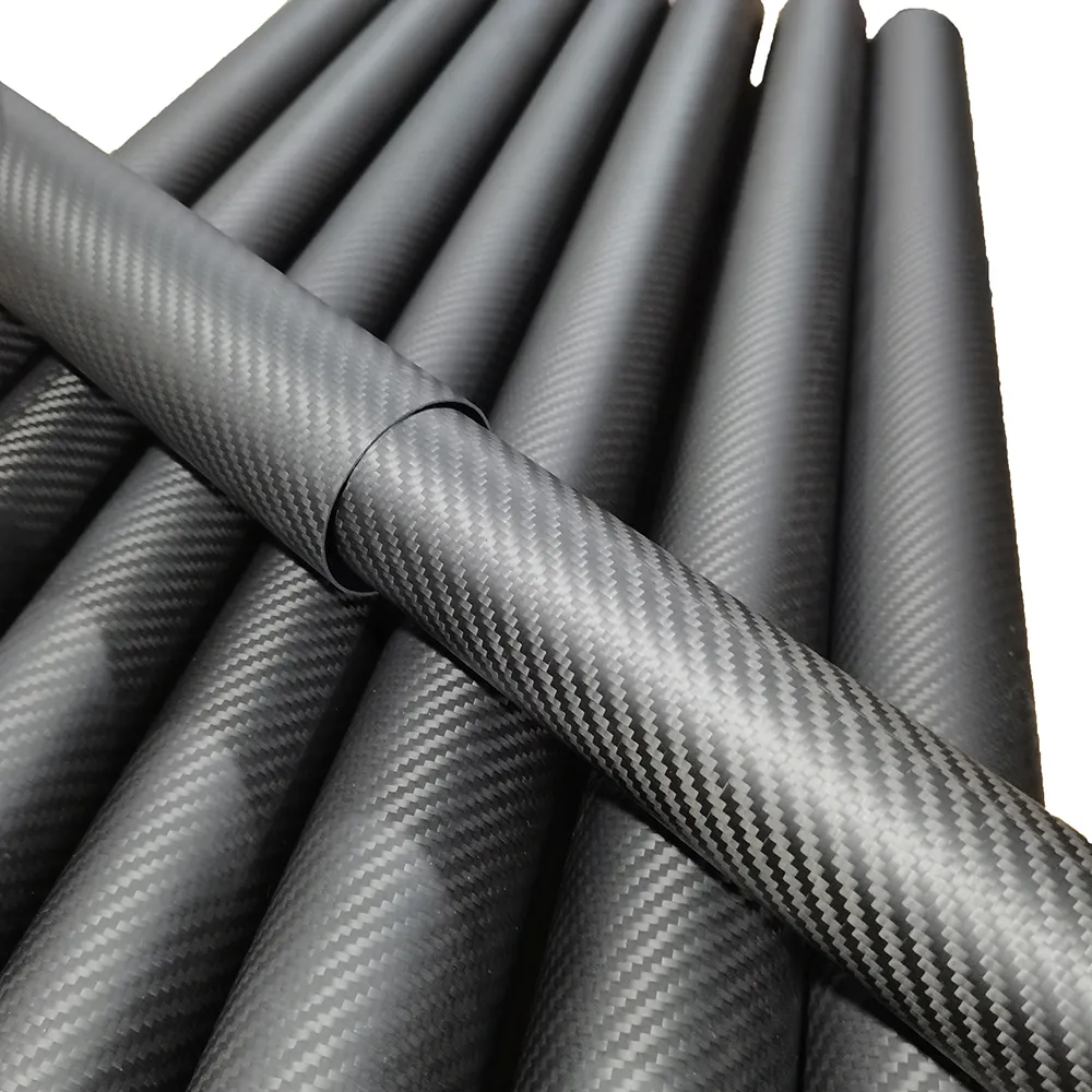 Custom Carbon Pipe 30mm 35mm 40mm 45mm 50mm 55mm 3k Carbon Fiber Tube For UAV Drone Frame