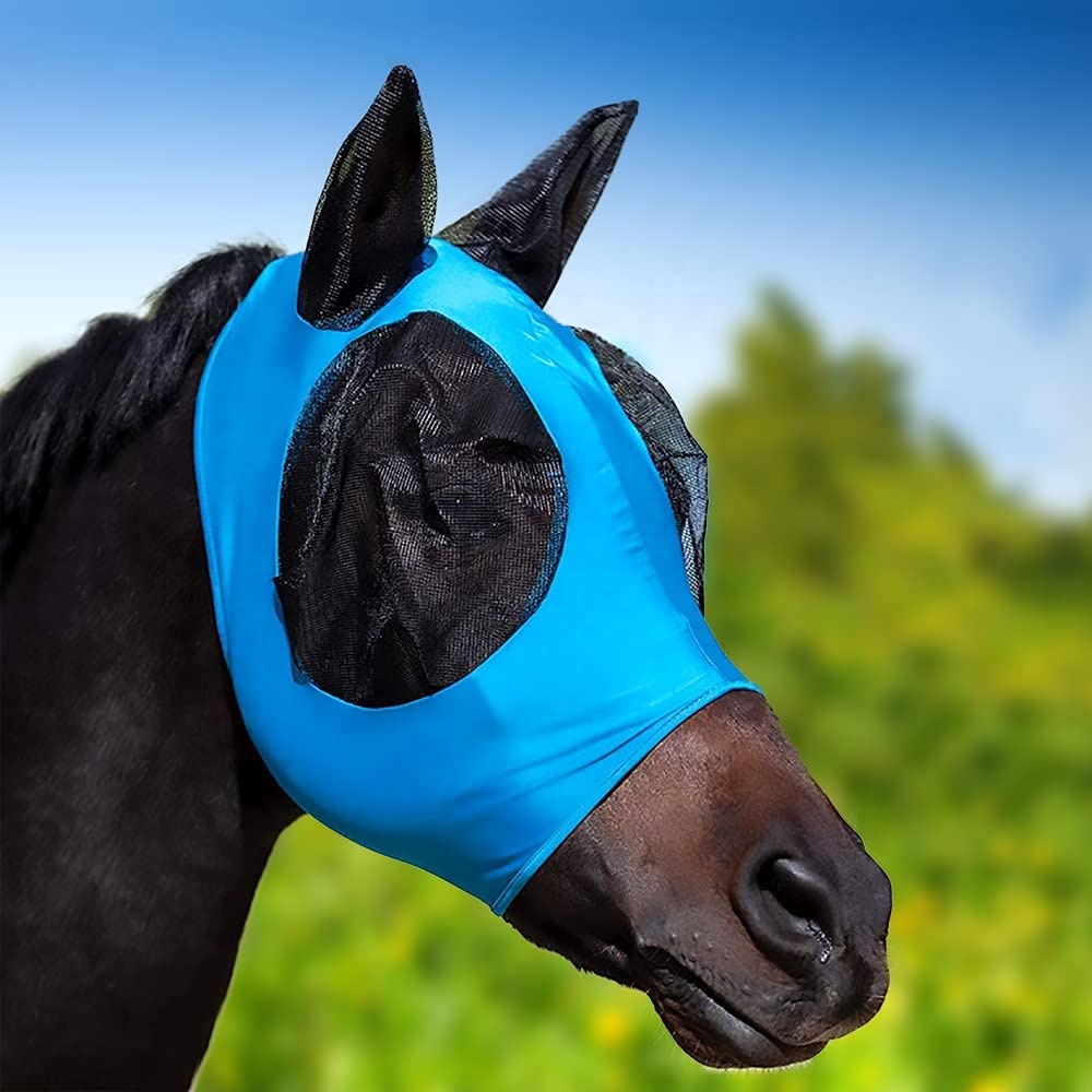 High Quality Lightweight design mesh ears ears cover horse uv protection masks