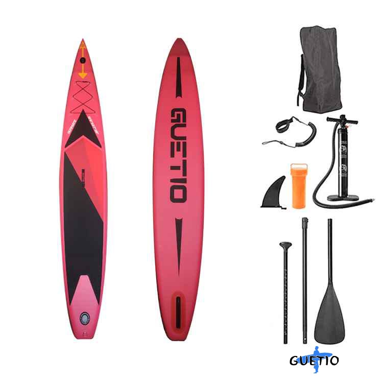 GUETIO Water Sport Inflatable Racing SUP Stand Up Paddle Board ISUP Paddleboards For Sale