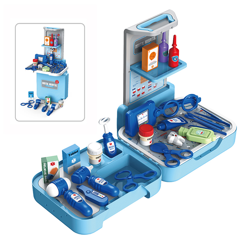 3in1 High Quality Family Doctor Educational Simulation Role Play Toys Medical Briefcase Gift Set For kid