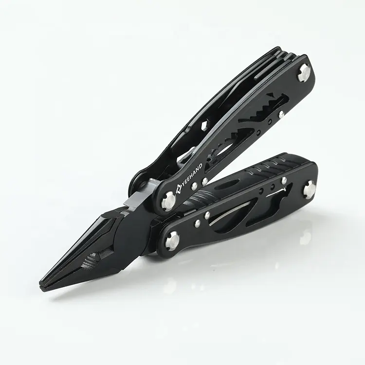 Multi Knife 10 in 1 Stainless Steel Foldable Pocket Multitool Pliers Multi tool With Sheath for Outdoor Survival Hiking Camping