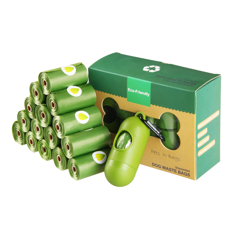 Wholesale High Quality Solid Color 100% Biodegradable Waste Dog Poop Bags