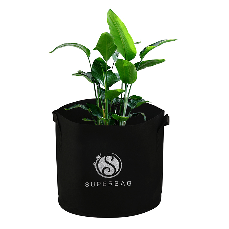 Factorywholesale пользовательские 5 / 7 / 10 галлонов дышащая теплая Войлок нетканый мешки для растений с ручкой для дерева фермы
