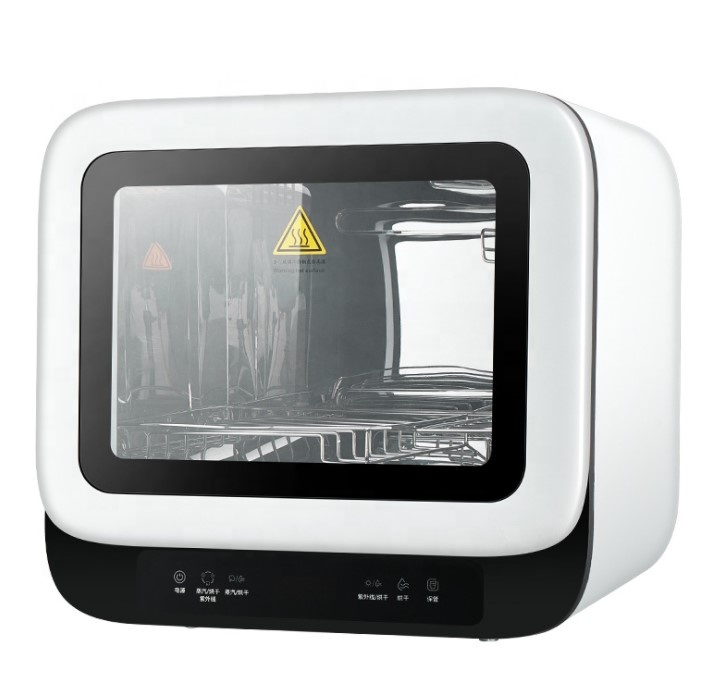 Mini Household dishes and tableware ultraviolet steam disinfection sterilization small desktop disinfection cabinet