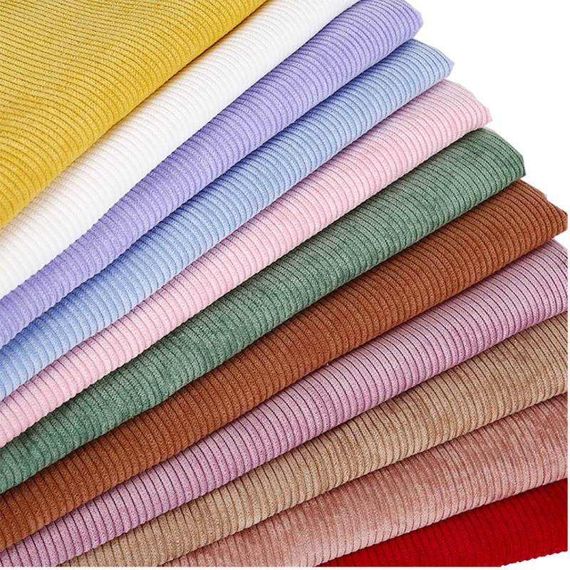 solid color wale soft cotton 8 corduroy fabric material for DIY Sewing Dress pants dress sofa Home Crafts
