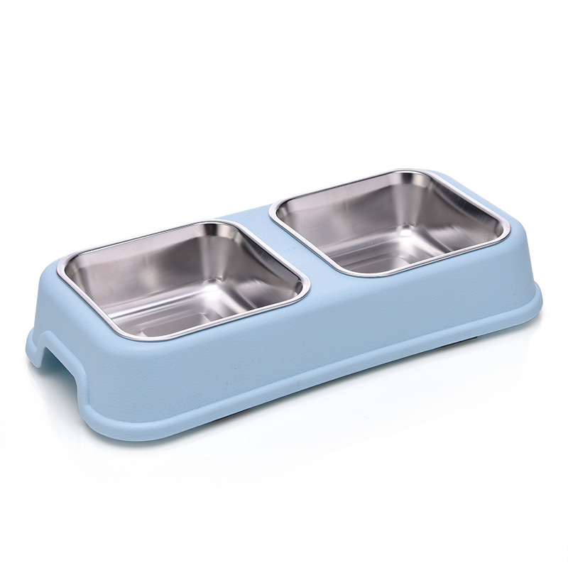 Миски Ikitchen для собак и кошек, двойные миски из нержавеющей стали с логотипом под заказ, для кошек