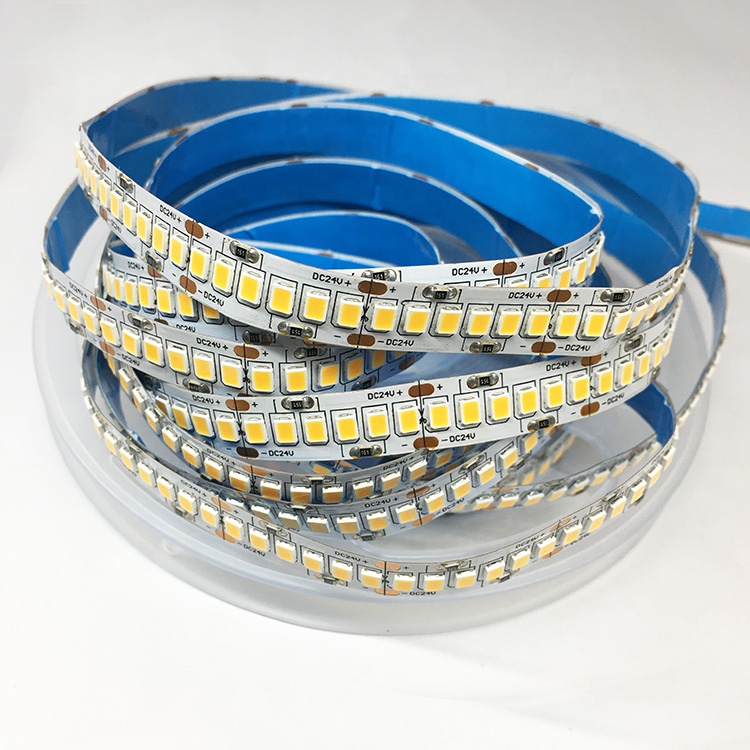 Ip20 dc 12v 24v smd 2835 240led/m гибкие светодиодные полосы света