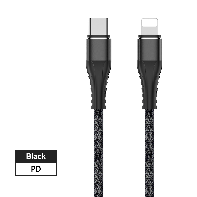 Нейлоновый Плетеный USB-кабель для быстрой зарядки телефона для IOS, 2020, 20 Вт PD