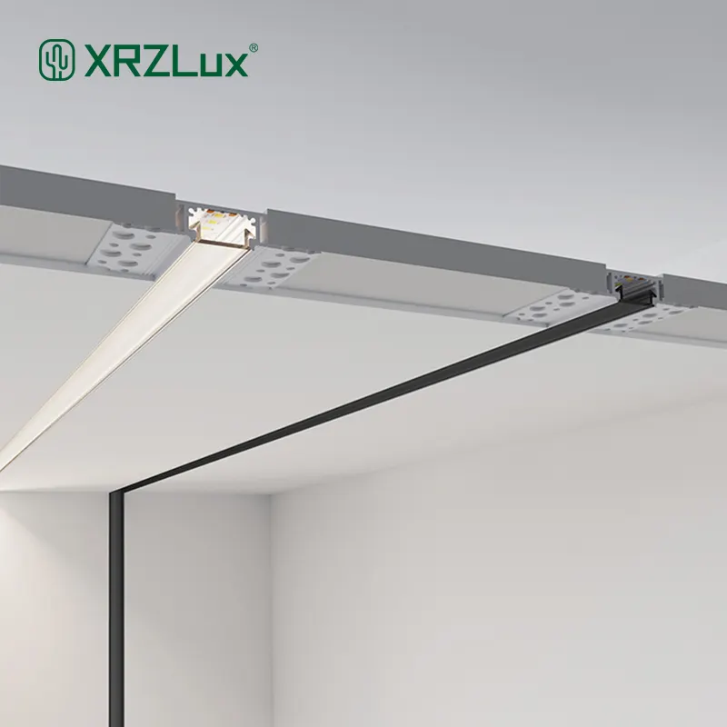 XrzLux 18W/m Recessed Trimless Led Strip T-Slot Aluminum Profile Linear Light Modern Design Led Wall Light Indoor Lighting