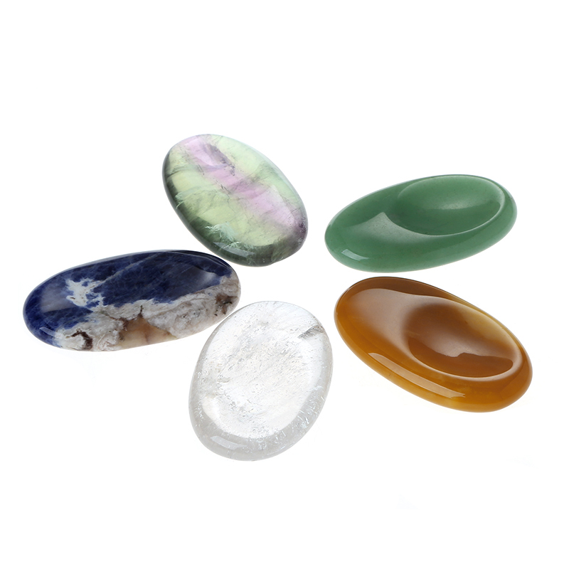 Beautiful Clear Quartz Fashion Natural Gemstones Healing Crystals Worry Stones