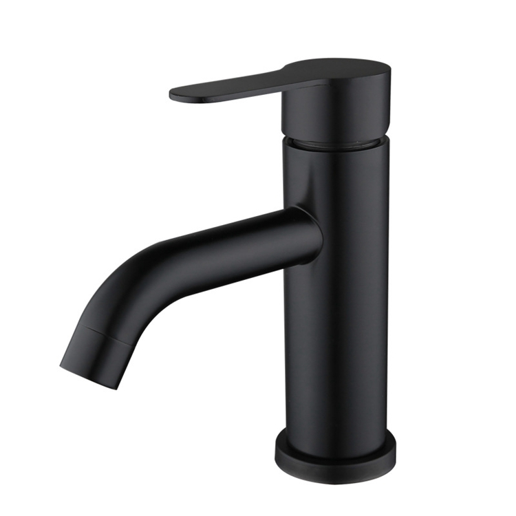 classic design stainless steel matte black faucet bathroom basin