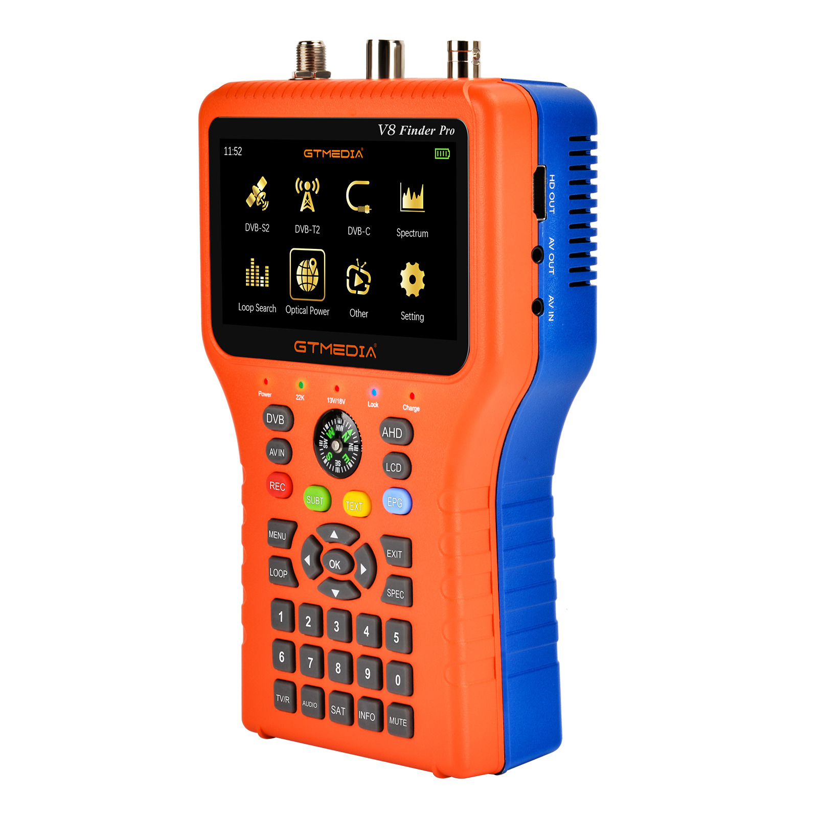 Оптовая продажа с фабрики, цена GTMEDIA V8 Finder Pro DVB-S2X/S2/S/T2/T/C ТВ-сигнала Finder спутникового комбинированный искатель