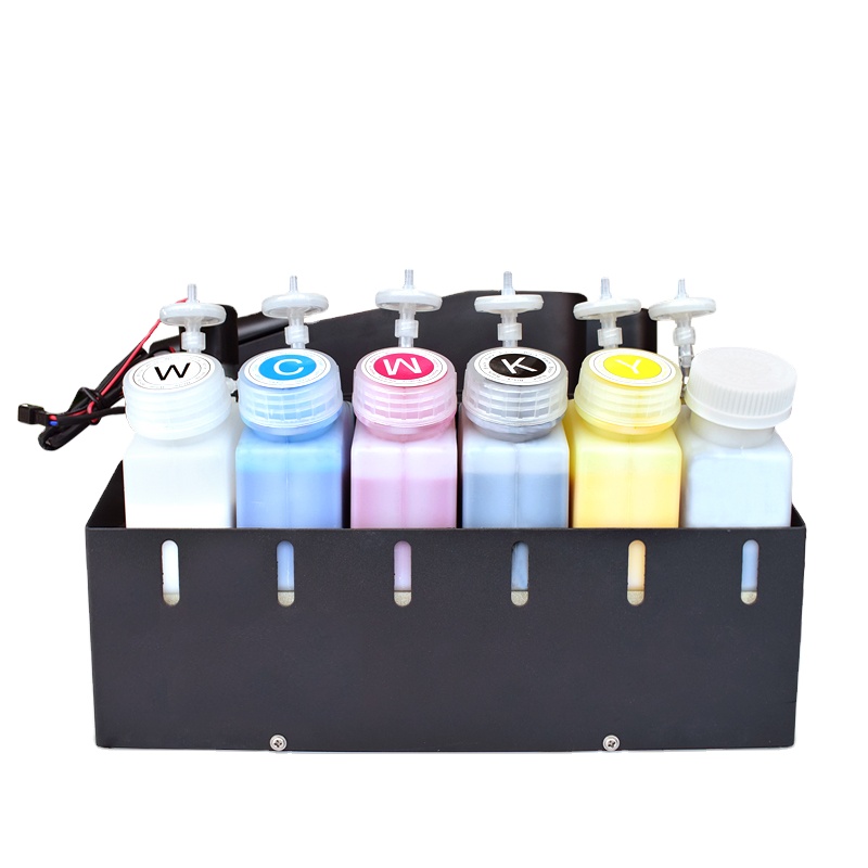 DTF printer 250ml ink tank stirring and circulation CISS L1800 modified dtf white ink circulation system
