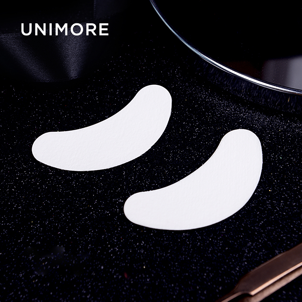 Unimore collagen compostable eye patches organic puffy aloe eye patche dropshipping organic lint free under eye gel patches