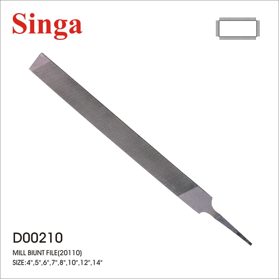 Singa D00210, стандартный тупой напильник, напильник Biunt