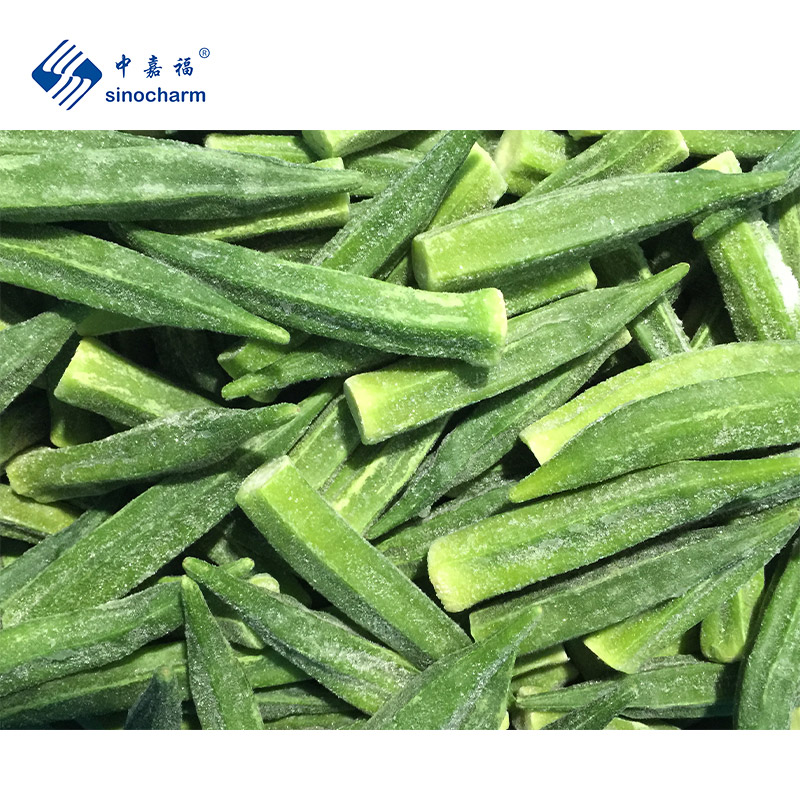 Замороженные овощи Sinocharm Okra Trim IQF Okra от производителя