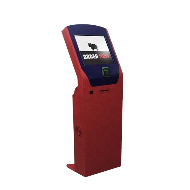 self service touch screen free standing information kiosk