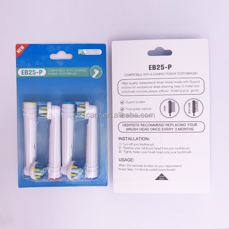 Or-Care EB25-P Adult Sonic Electronic Replacement Dentitex Toothbrushes Heads