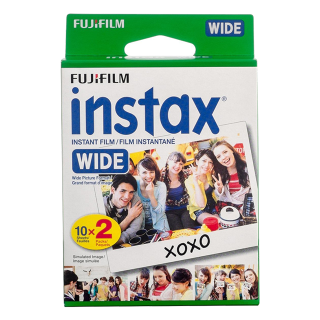 Горячая Распродажа двойной пакет Fujifilm instax широкая пленка белый край мгновенная пленка