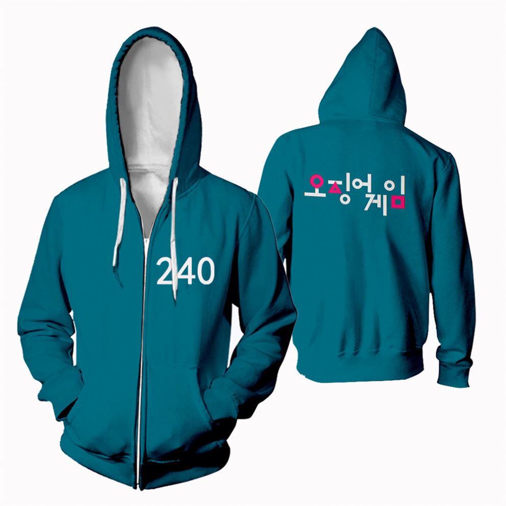 Korean TV Movie series cosplay clothes squid game jacket hoodie halloween costumes suits squid game costume squid game