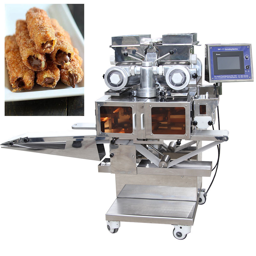 High quality industrial mooncake encrusting machine churros making machine