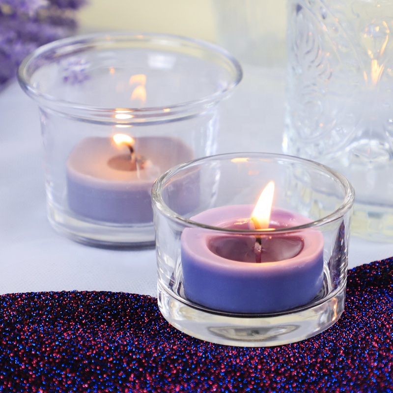 Custom Empty Glass Candle Container Wholesale Home Decoration Glass Candle Jar