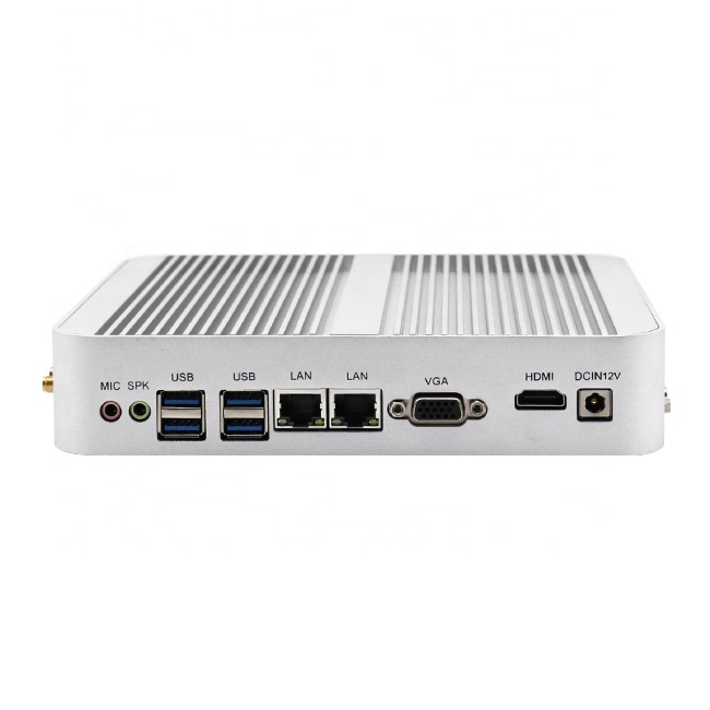 Мини-компьютер i3 i5 i7 8550U с 2 портами ethernet, безвентиляторные настольные компьютеры с SIM-картой 8250U