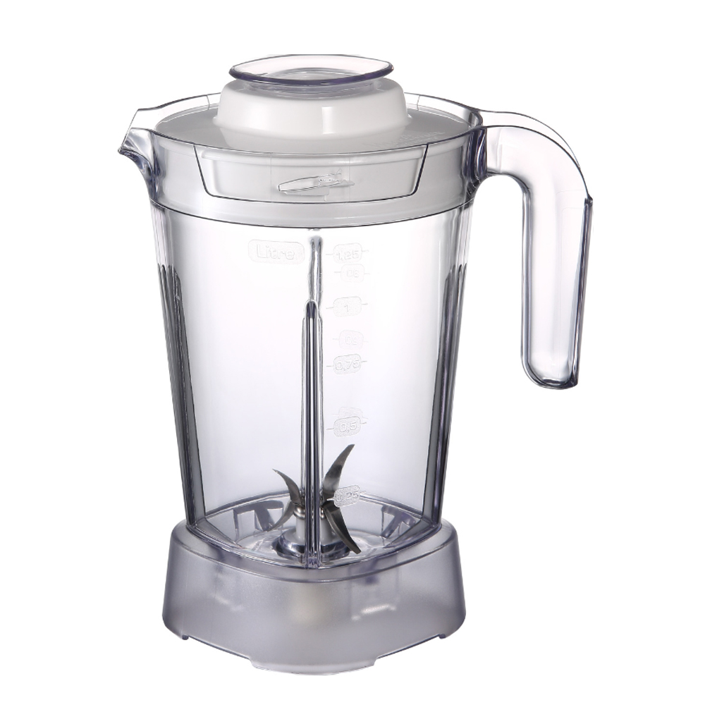 Square 1.25L/42oz Plastic Blender Jar Osterizer Blender Spare Parts Replacement Oster Blender Jar for Juicers 4655