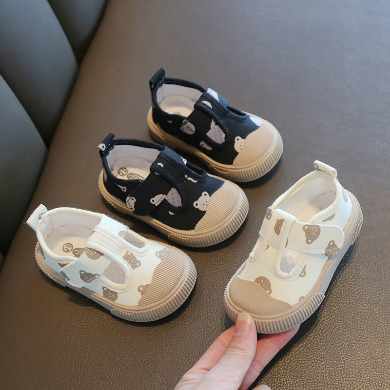 Size 17-28 Age 0-8 Years Children Girls Shoes Cute Bowknot Princess Child Shoes Kids Low Price Canvas Shoes